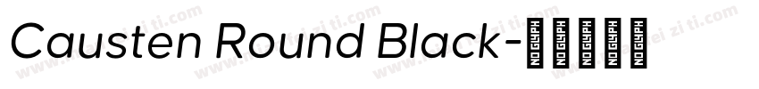 Causten Round Black字体转换